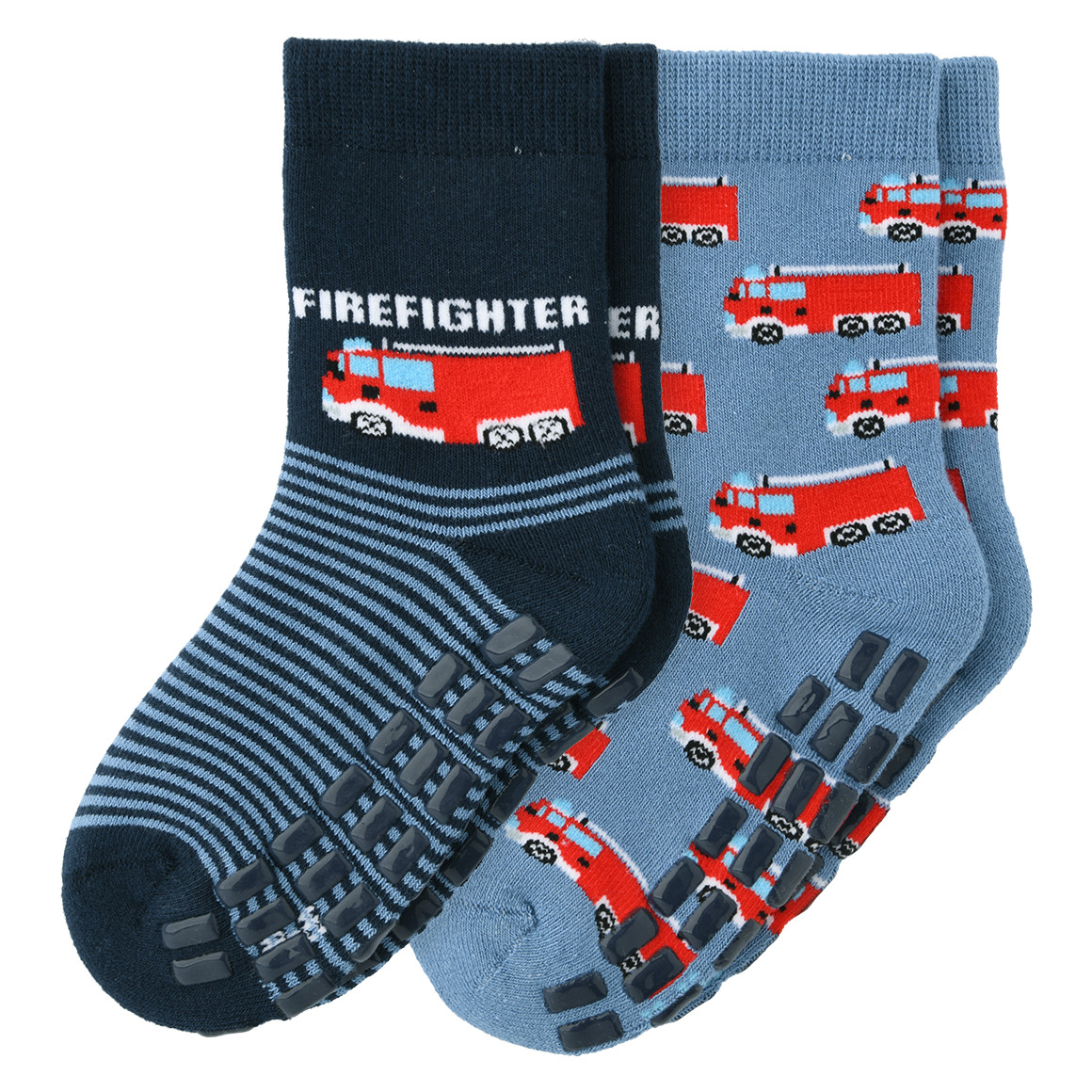 2 Jungen Stoppersocken mit Bio-Baumwolle