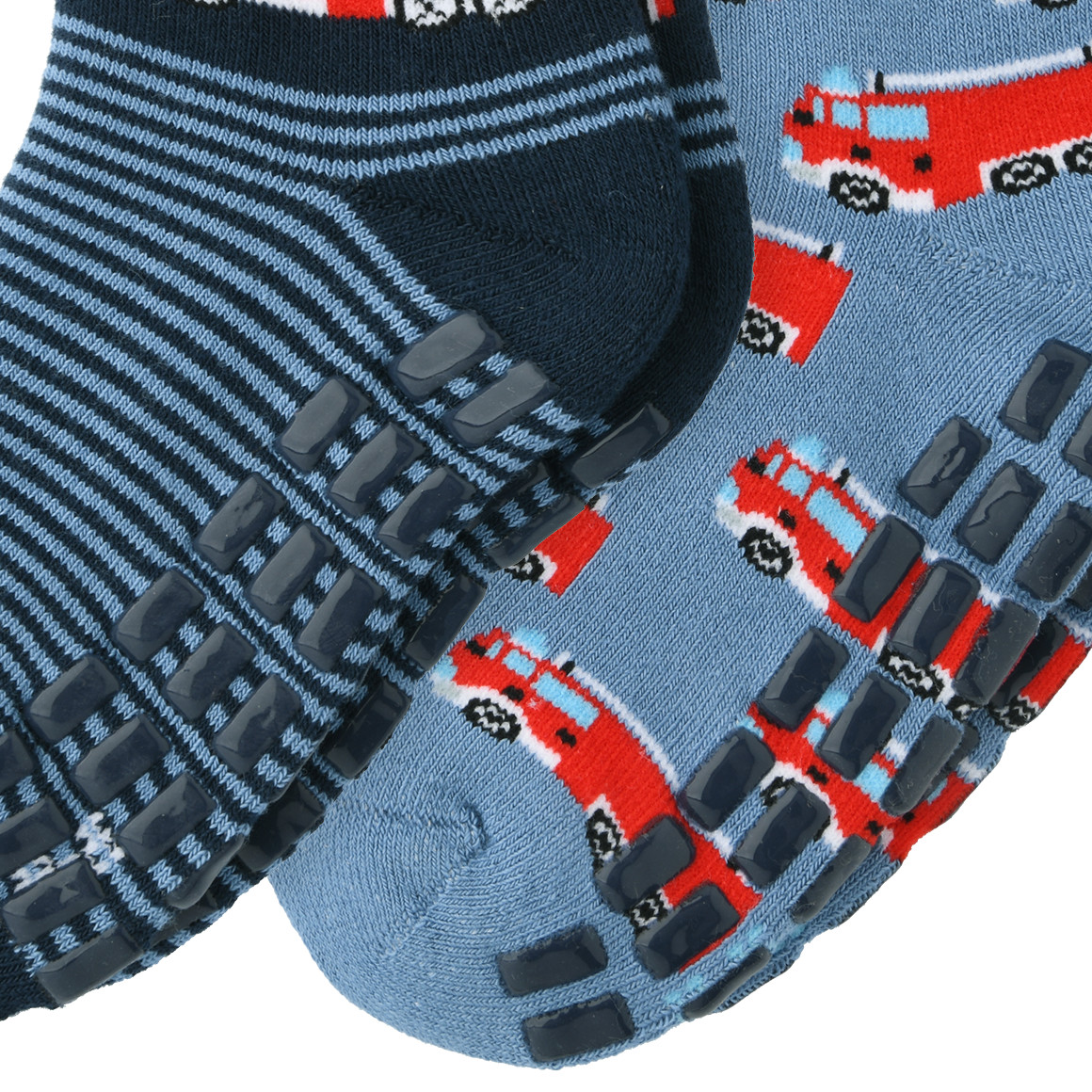 2 Jungen Stoppersocken mit Bio-Baumwolle