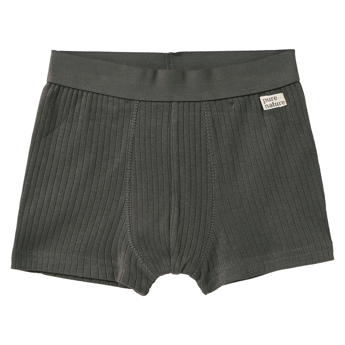 3 jongensboxers met geribbelde structuur