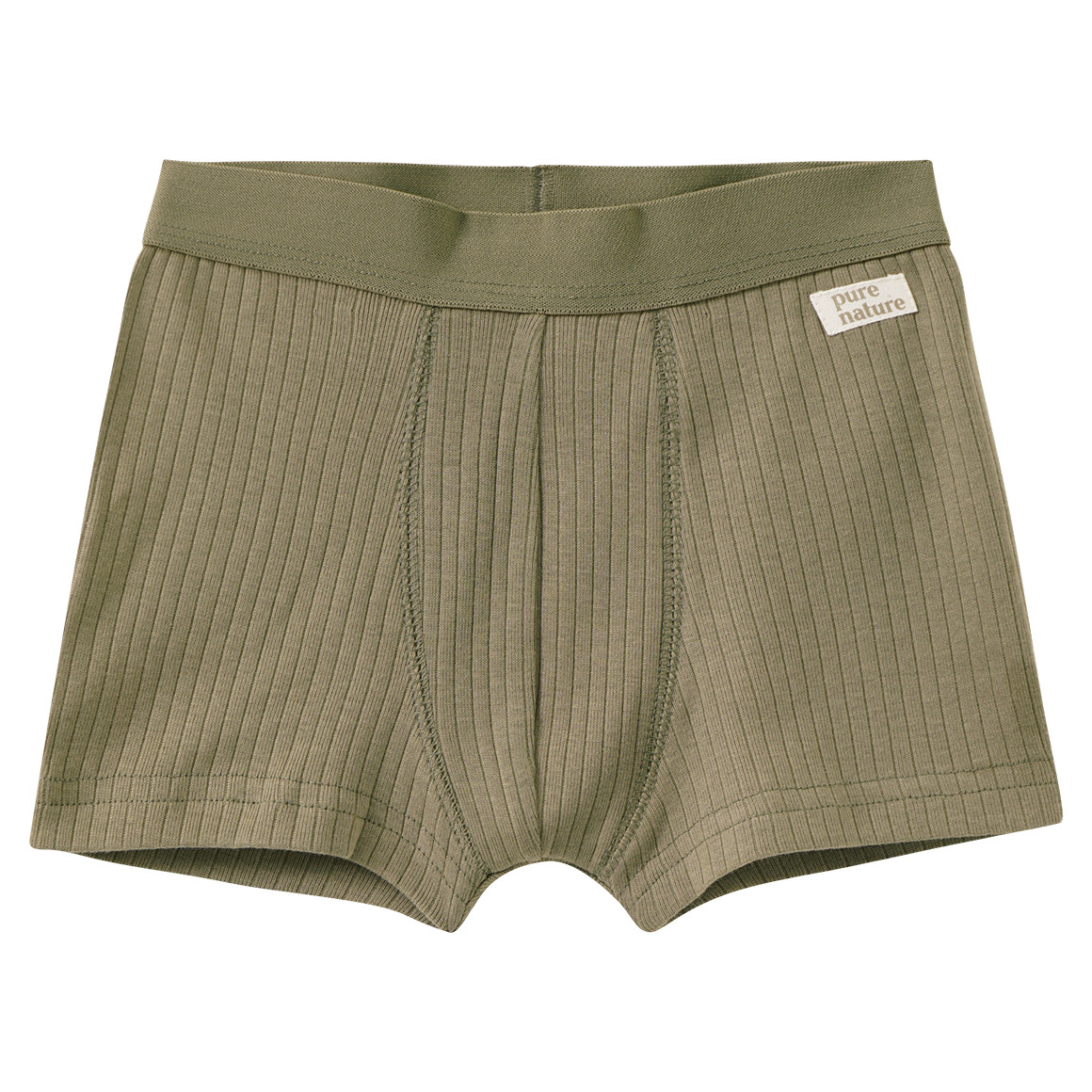3 jongensboxers met geribbelde structuur