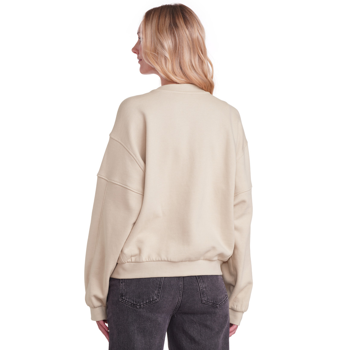 Damen Sweatshirt unifarben