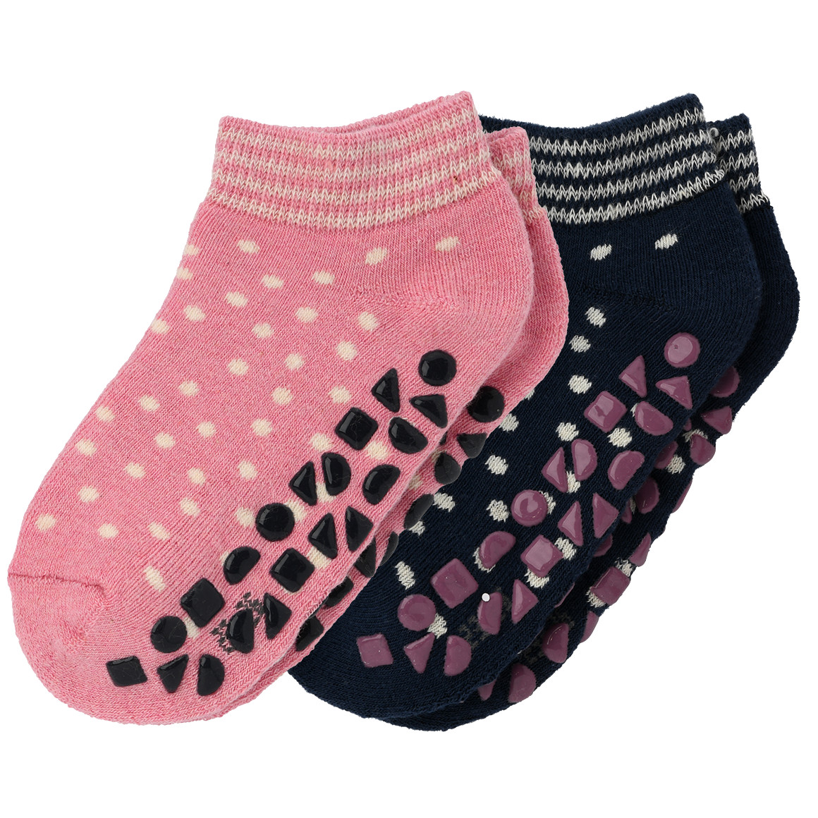 2 Mädchen Stoppersocken mit Bio-Baumwolle