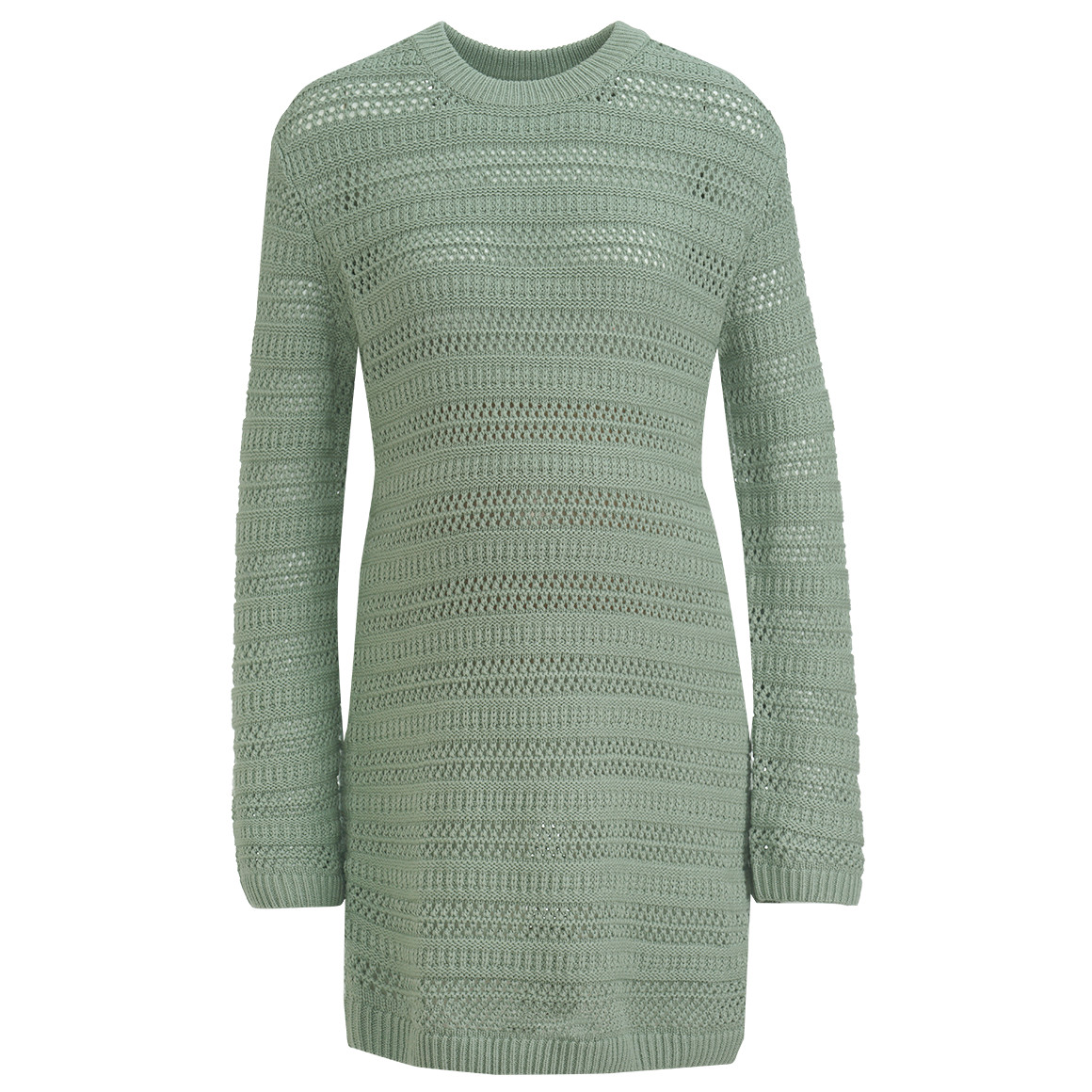 Damen Umstands-Strickpullover mit Lochmuster
