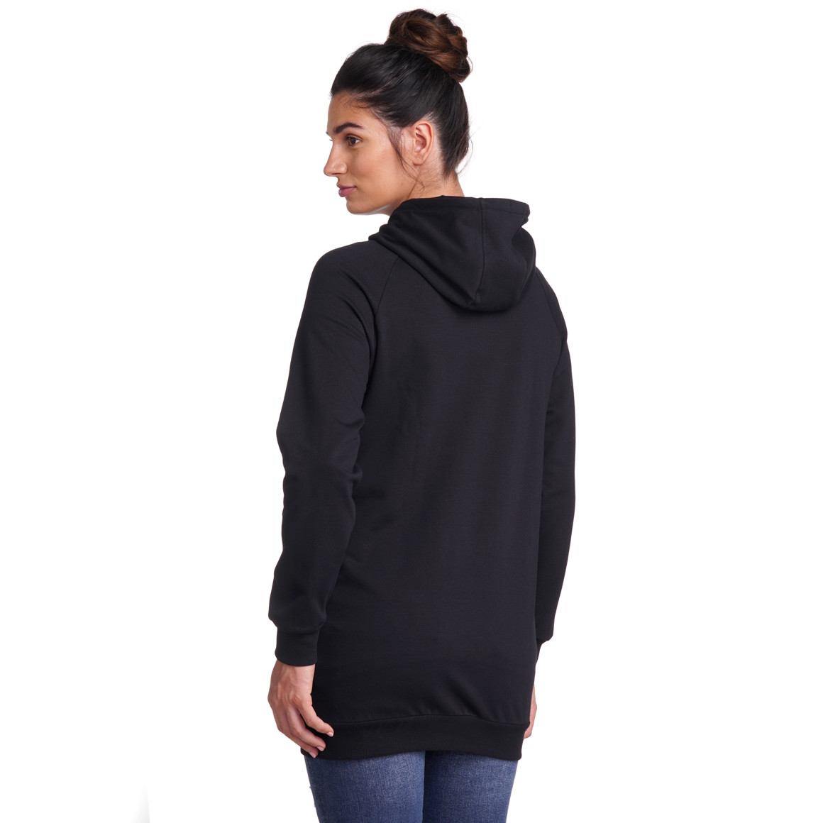 Damen Umstands-Sweatjacke mit Kapuze