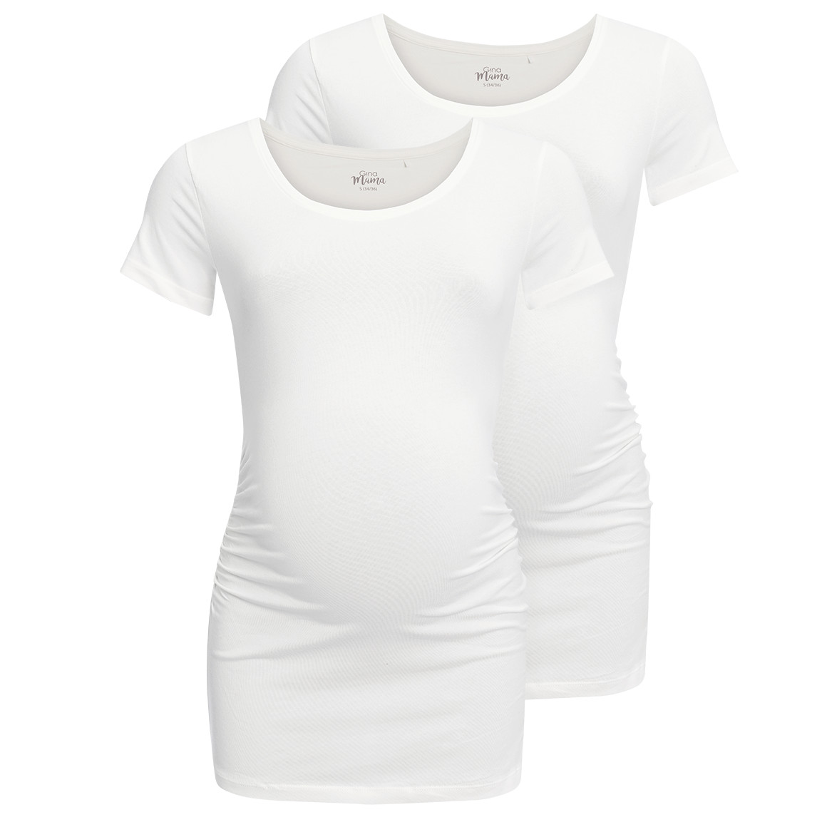 2 Umstands-T-Shirts mit Raffung