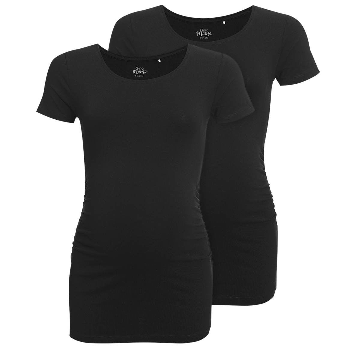 2 Umstands-T-Shirts mit Raffung