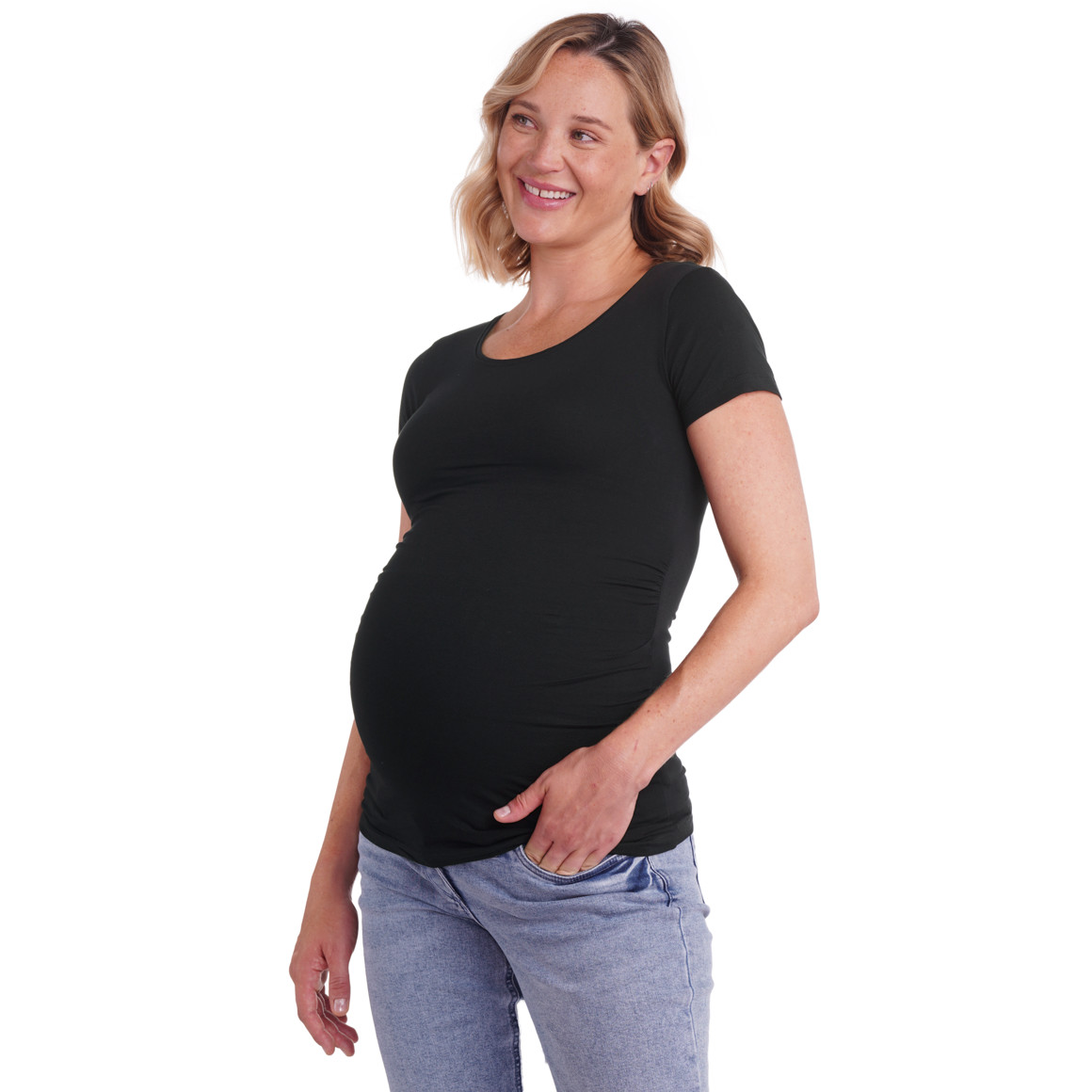 2 Umstands-T-Shirts mit Raffung