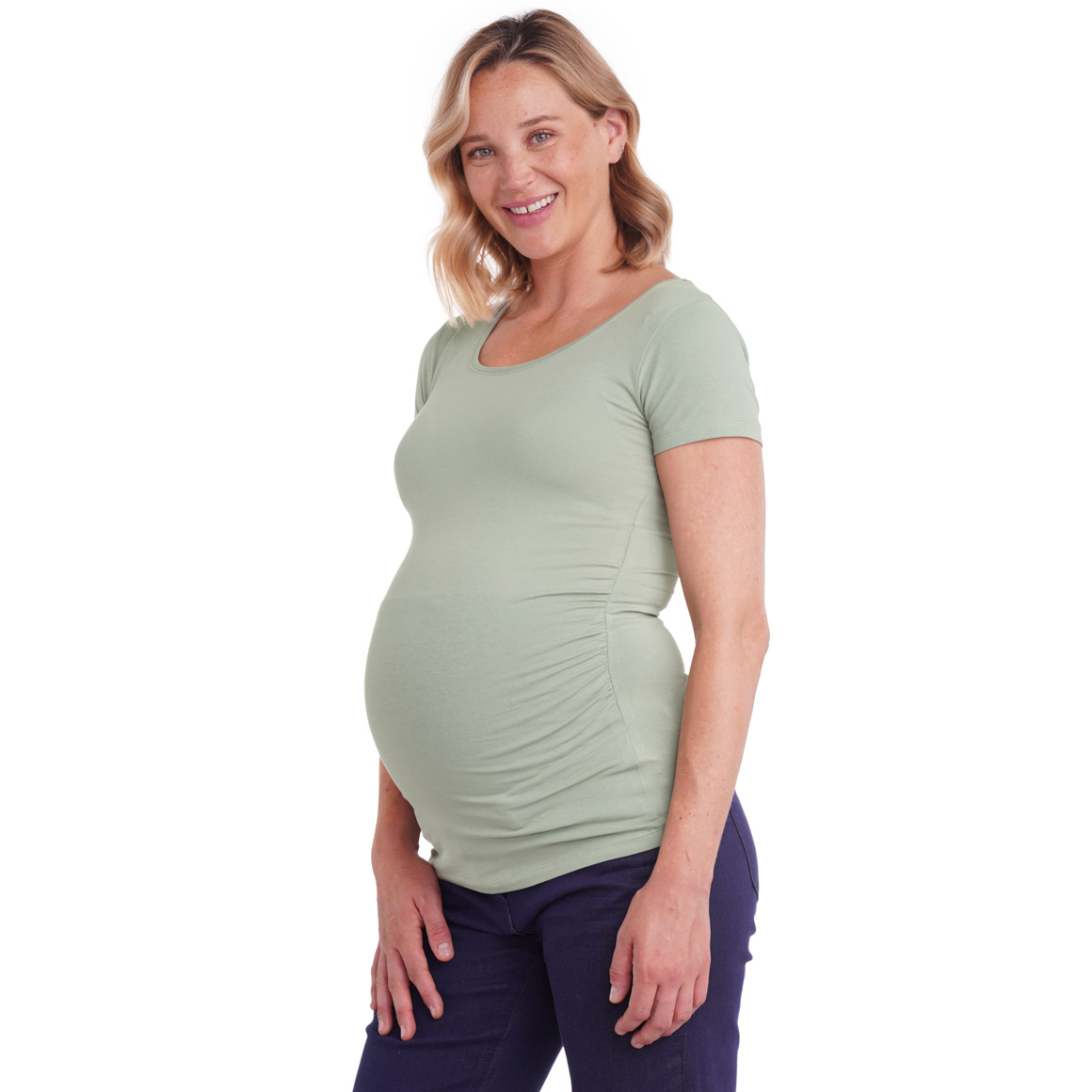 2 Umstands-T-Shirts mit Raffung