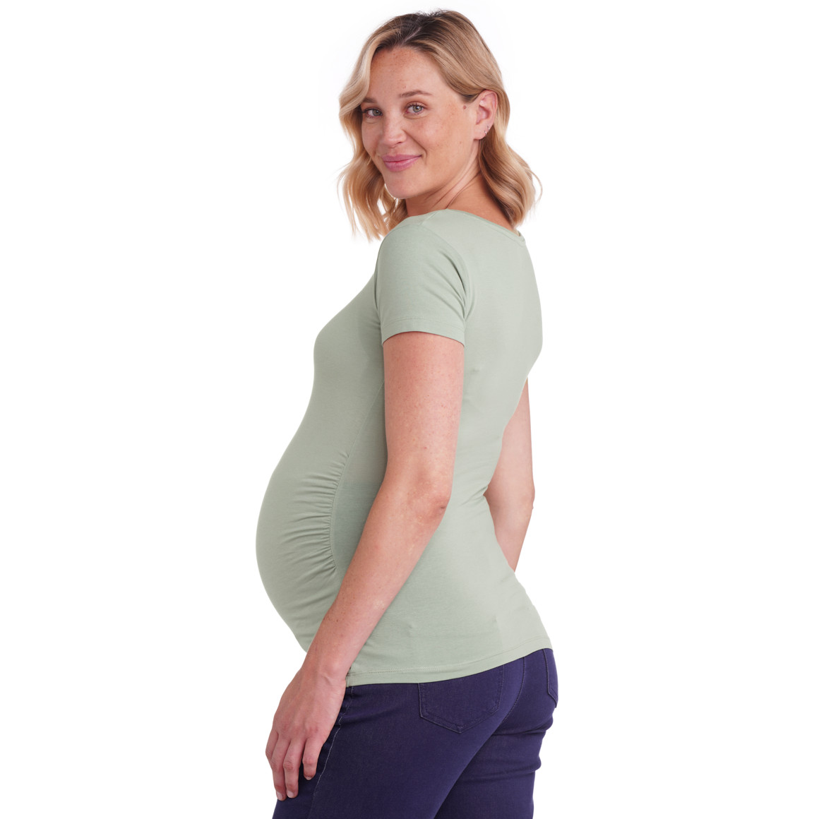 2 Umstands-T-Shirts mit Raffung