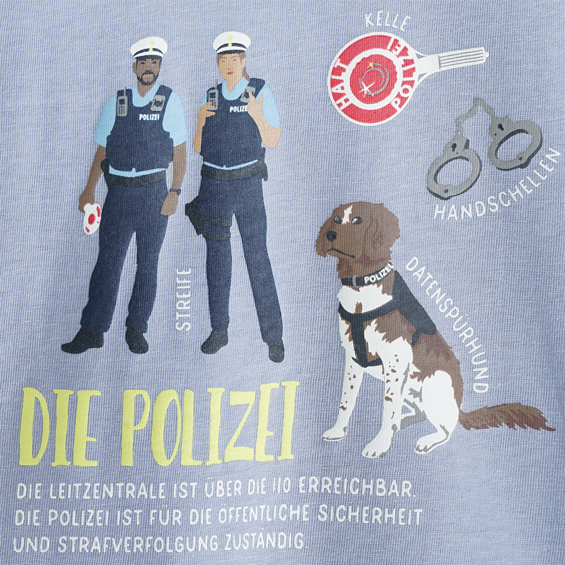 Kinder Langarmshirt mit Polizei-Print