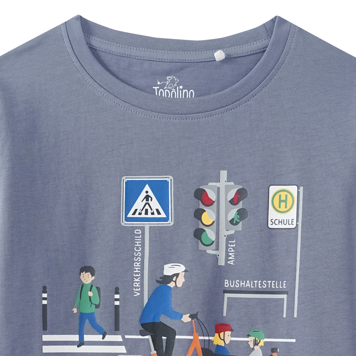 Kinder Langarmshirt mit Straßenverkehr-Motiv