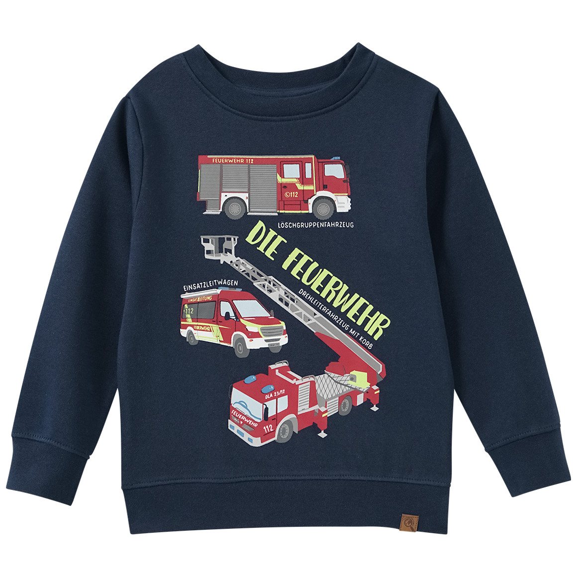 Kinder Sweatshirt mit Feuerwehr-Print