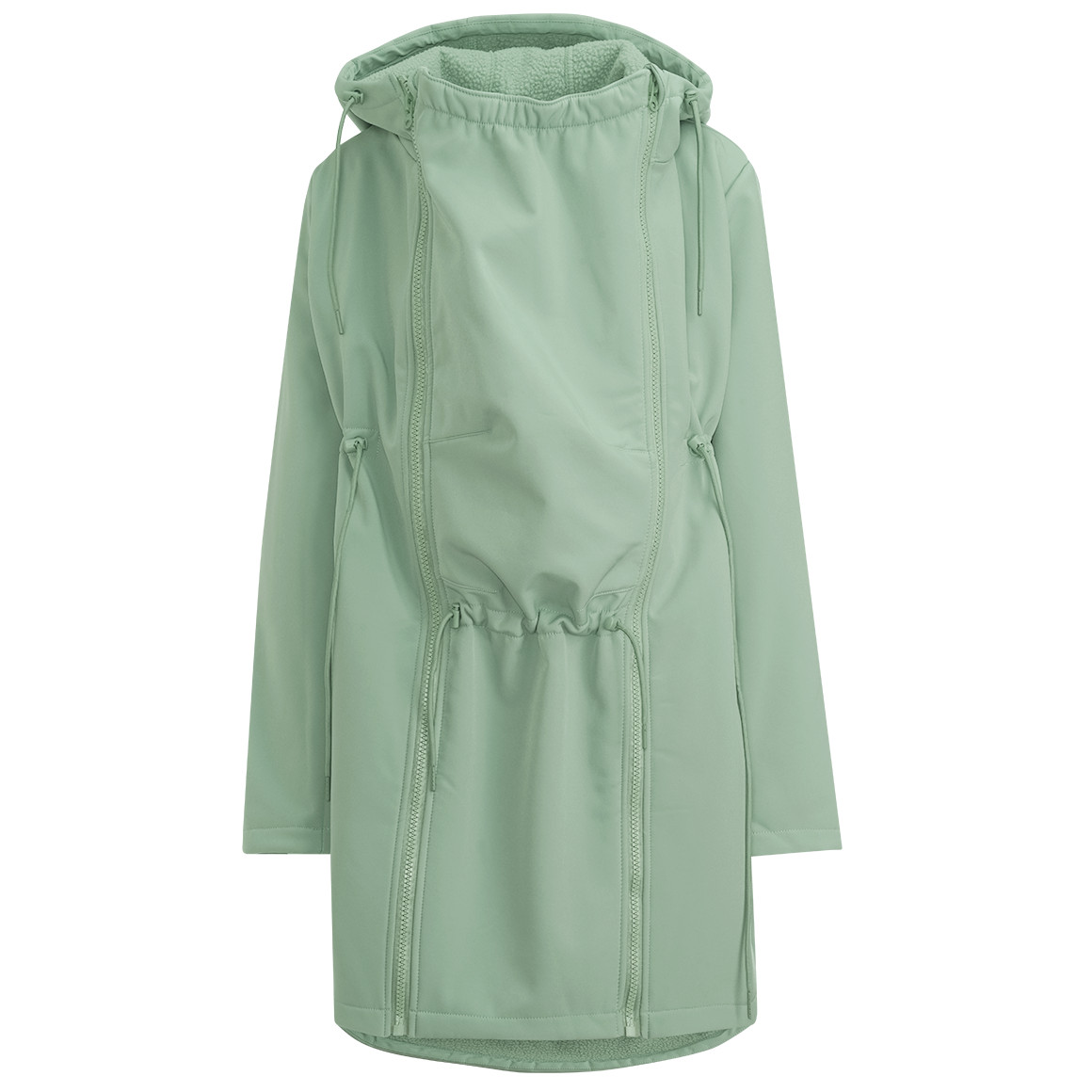 Damen Umstands-Softshellparka mit Babyeinsatz