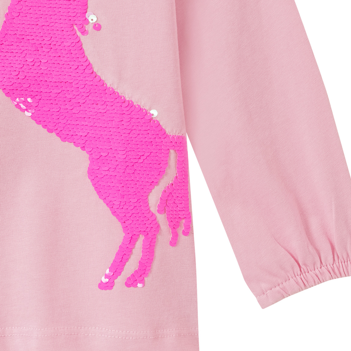 Mädchen Langarmshirt mit Wendepailletten
