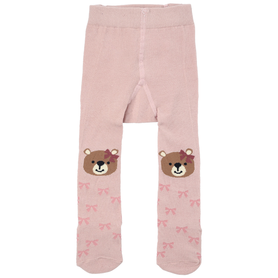2 Mädchen Strumpfhosen mit Bären-Motiven