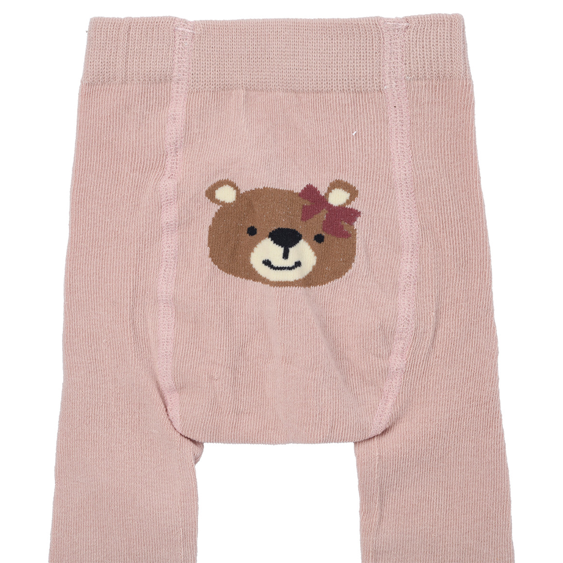 2 Mädchen Strumpfhosen mit Bären-Motiven