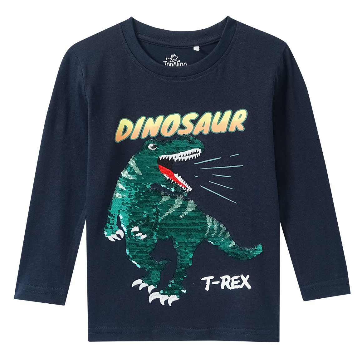 Jongens longsleeve met omkeerbare pailletten