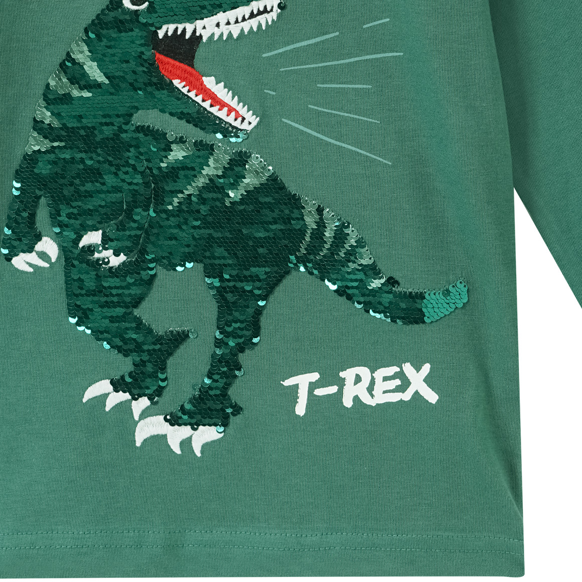 Jungen Langarmshirt mit Wendepailletten