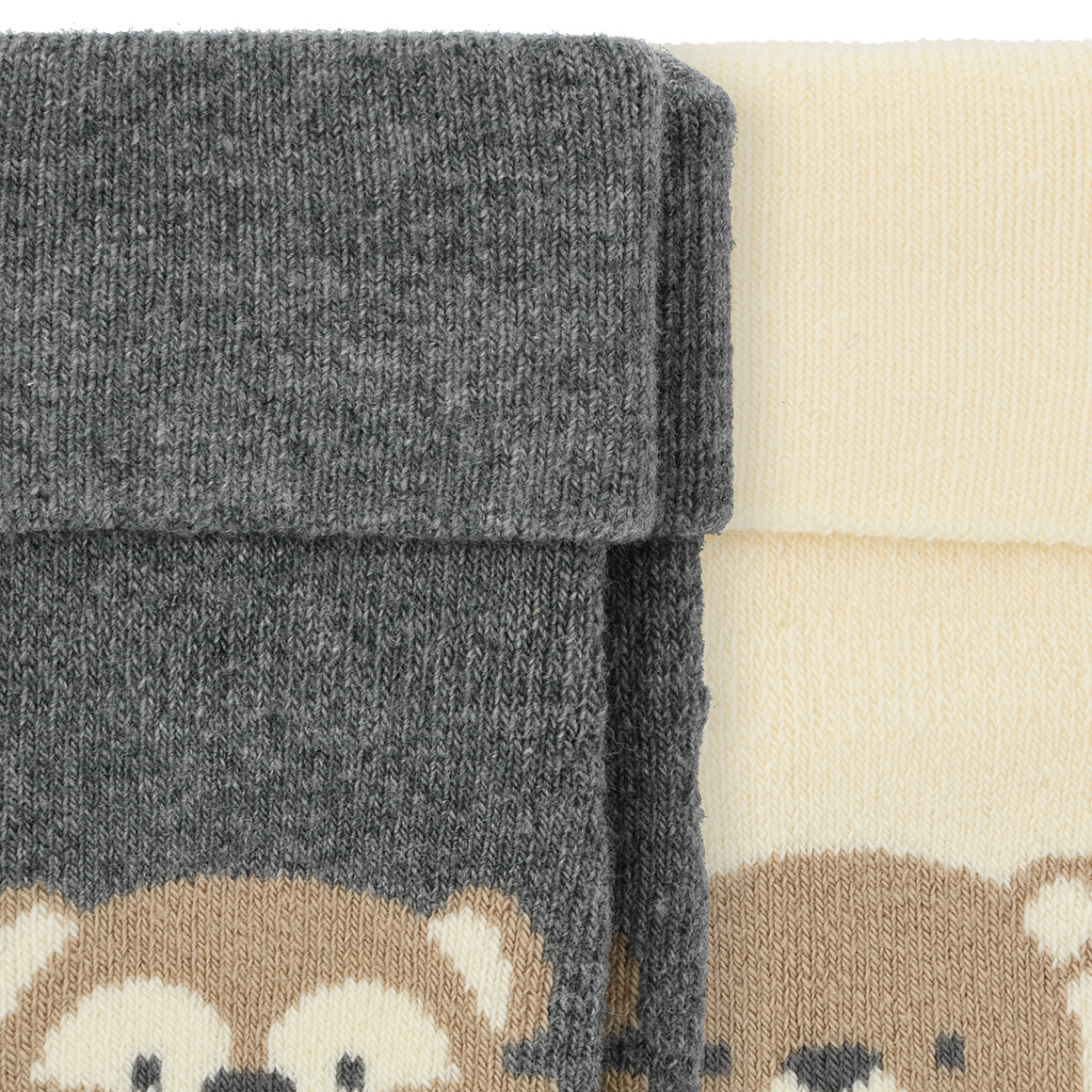 2 paar badstof sokken voor pasgeborenen