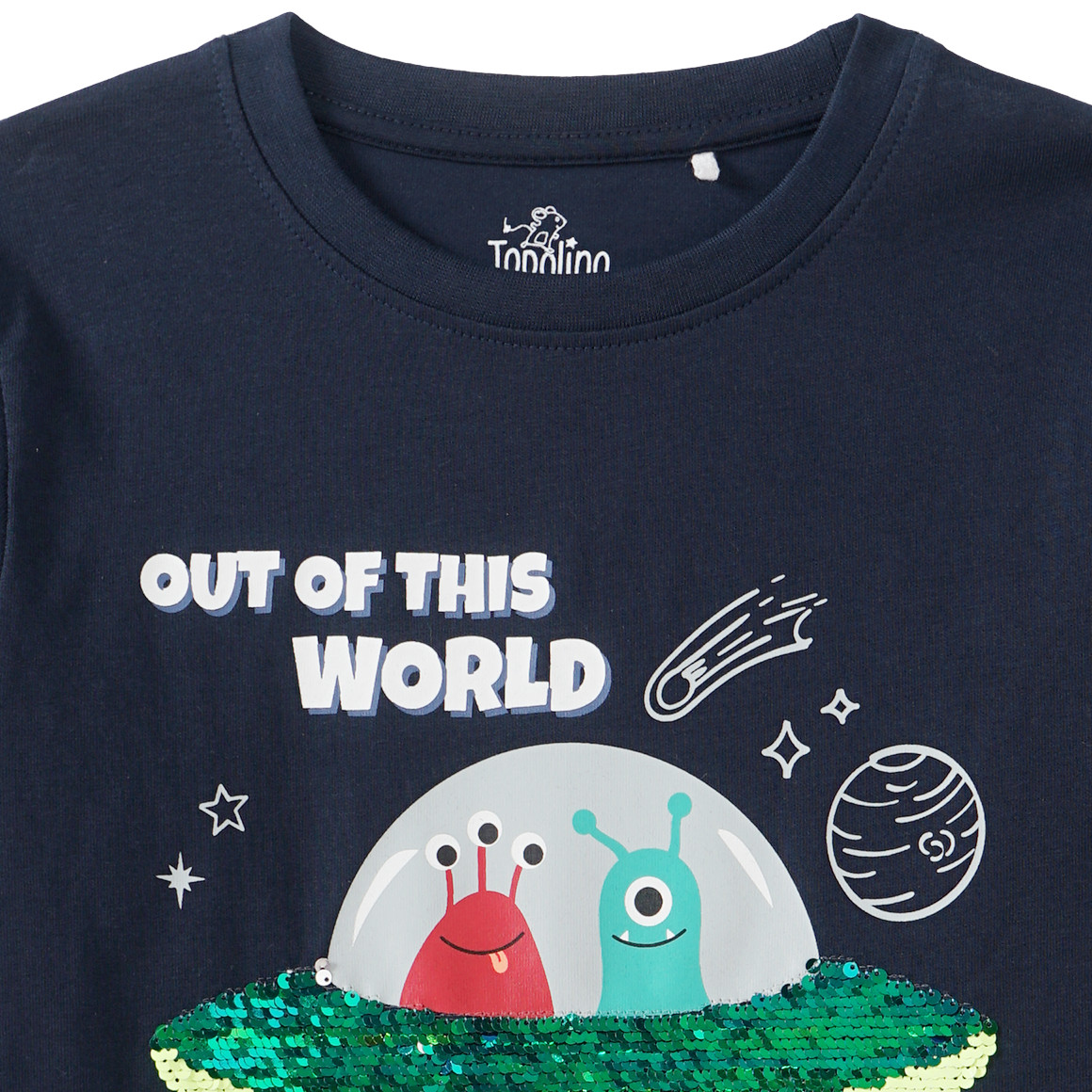 Jungen Langarmshirt mit Wendepailletten
