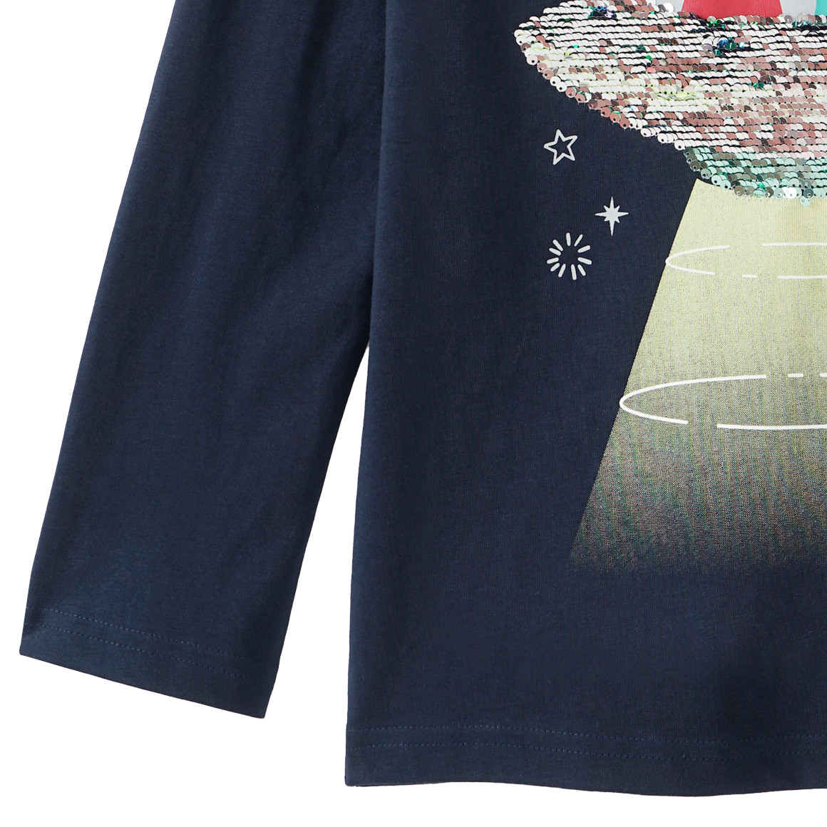 Jungen Langarmshirt mit Wendepailletten