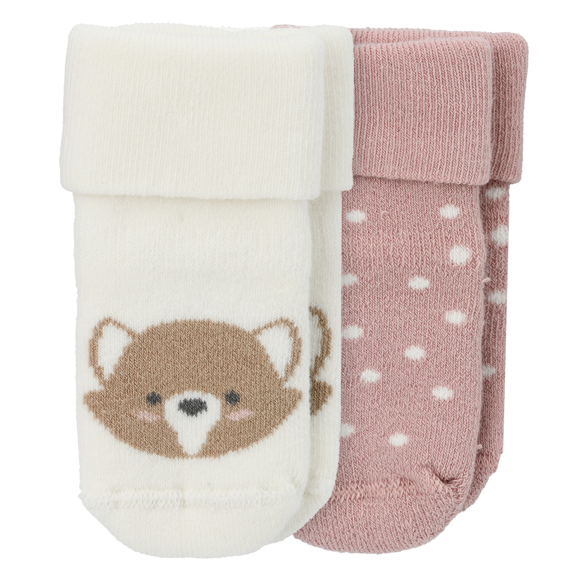 2 Paar Newborn Socken mit Bio-Baumwolle