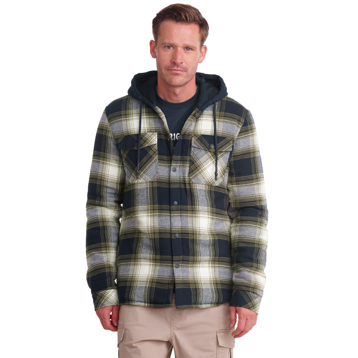 Herren Flanell-Jacke mit Karo-Muster