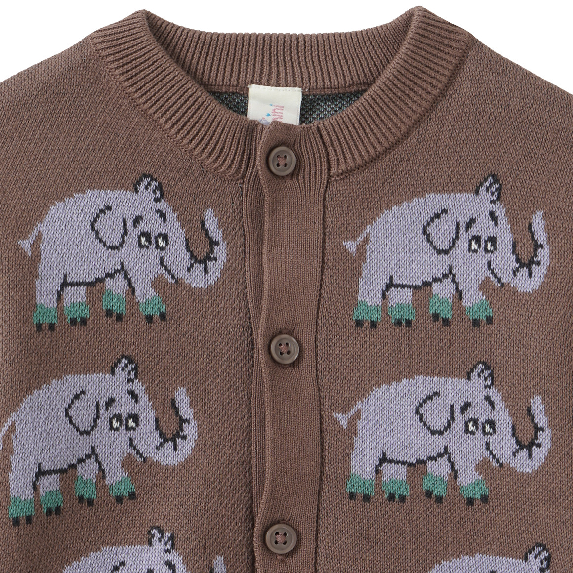 Geboorte vestje met dieren allover