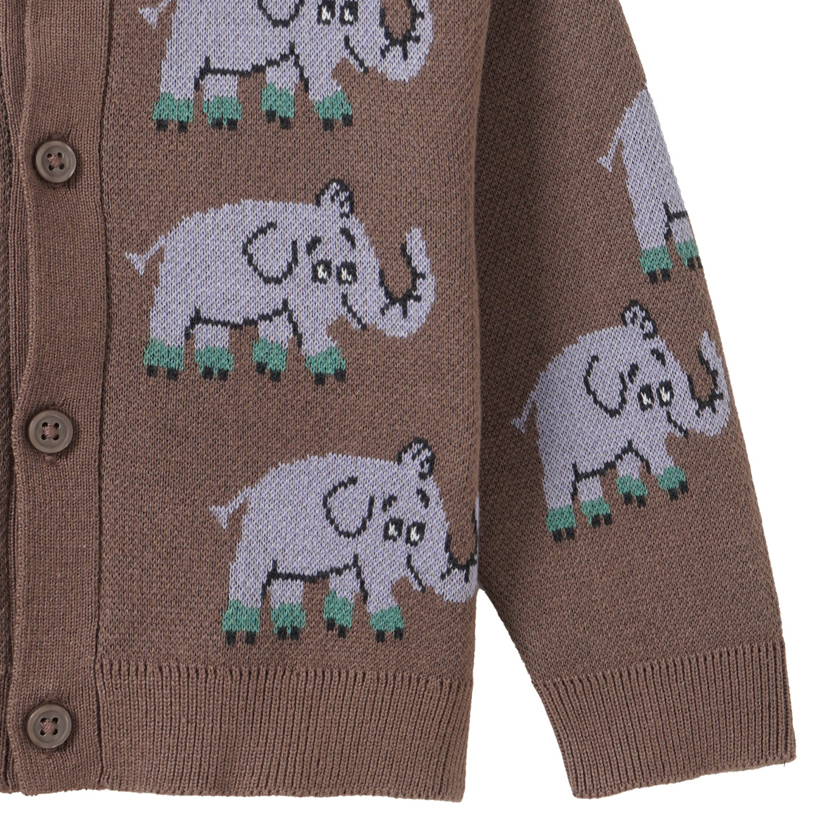 Geboorte vestje met dieren allover