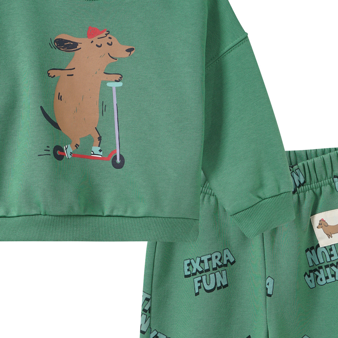 Babyset met sweatshirt en joggingbroek