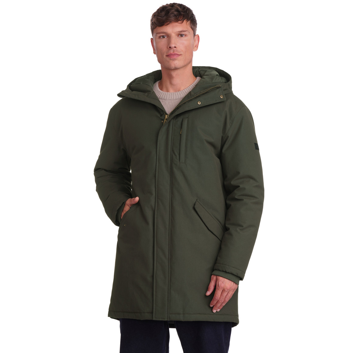 Herenparka met capuchon