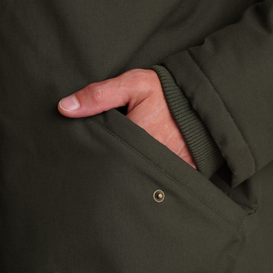 Herenparka met capuchon