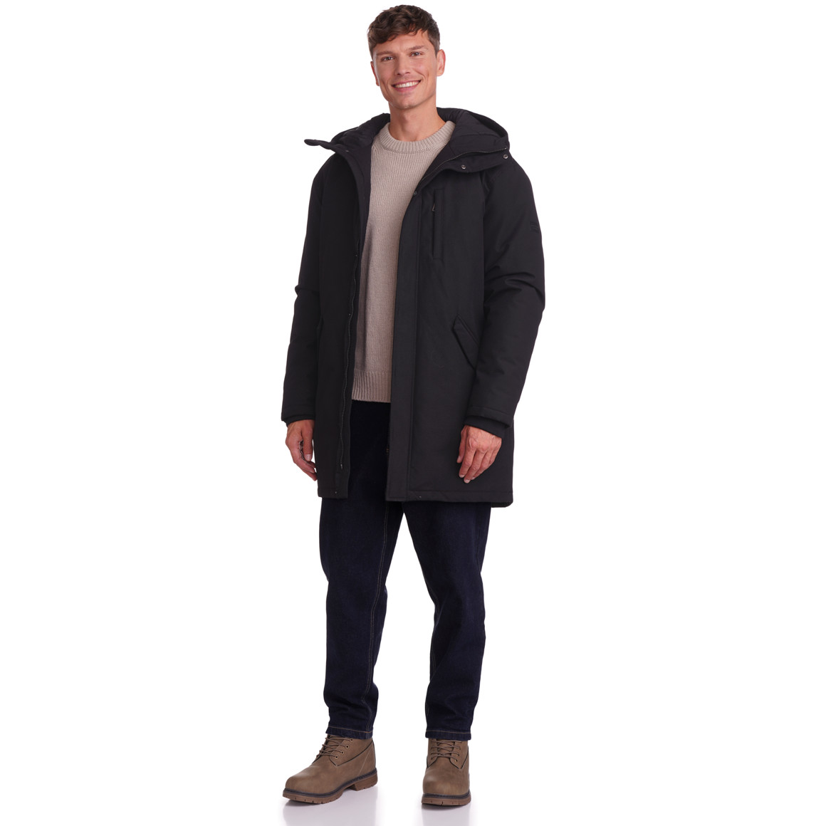 Herren Parka mit Kapuze