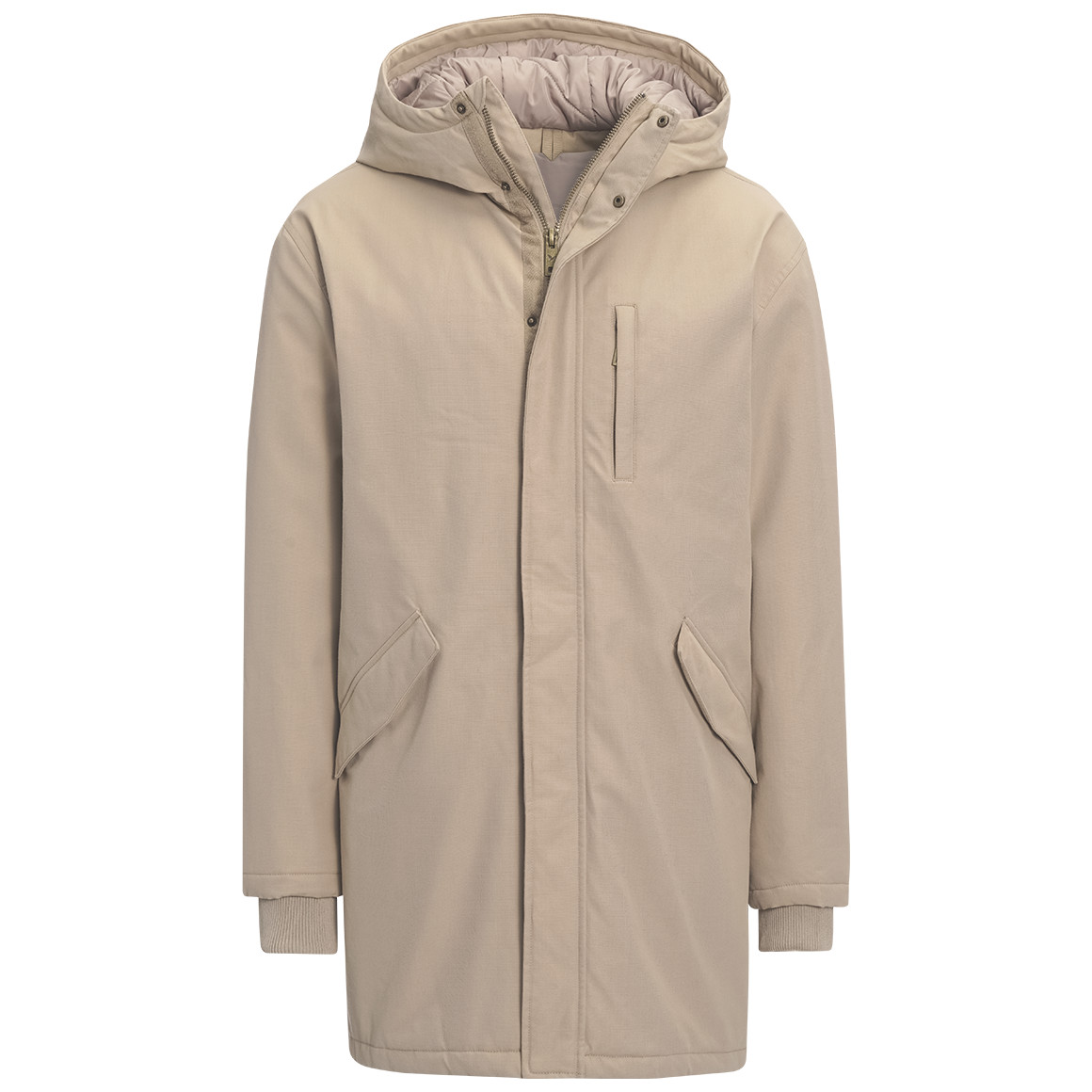 Herenparka met capuchon