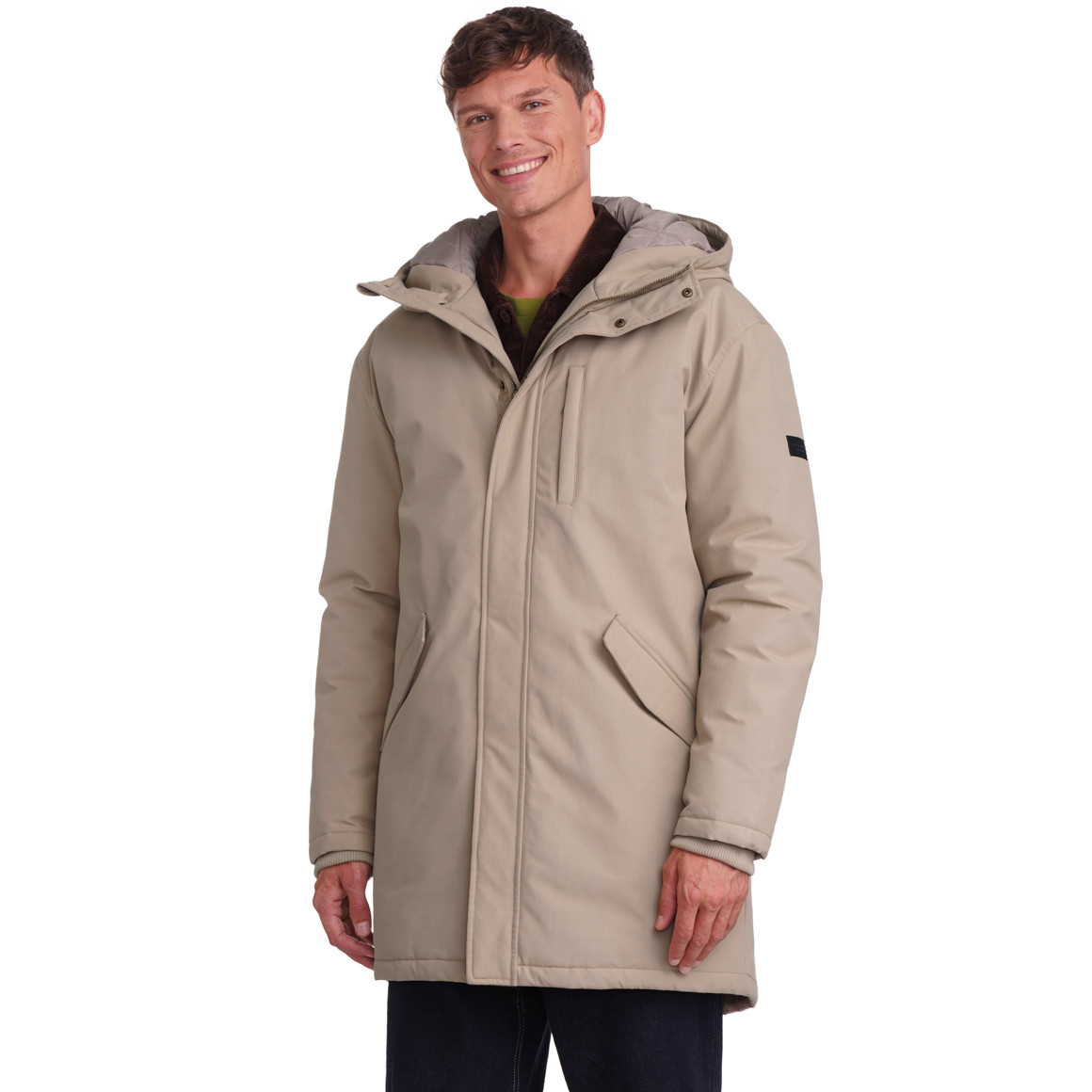 Herenparka met capuchon