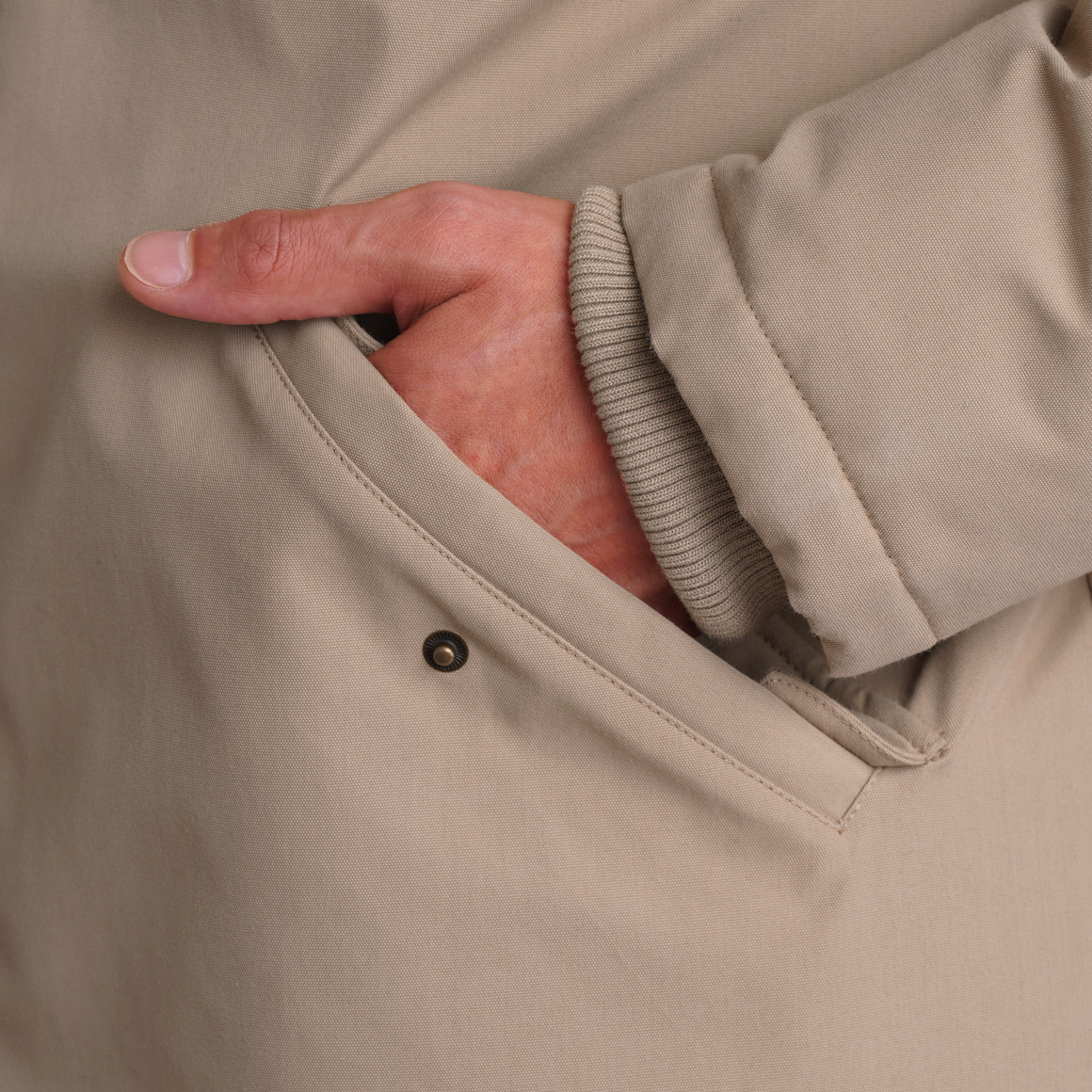 Herenparka met capuchon