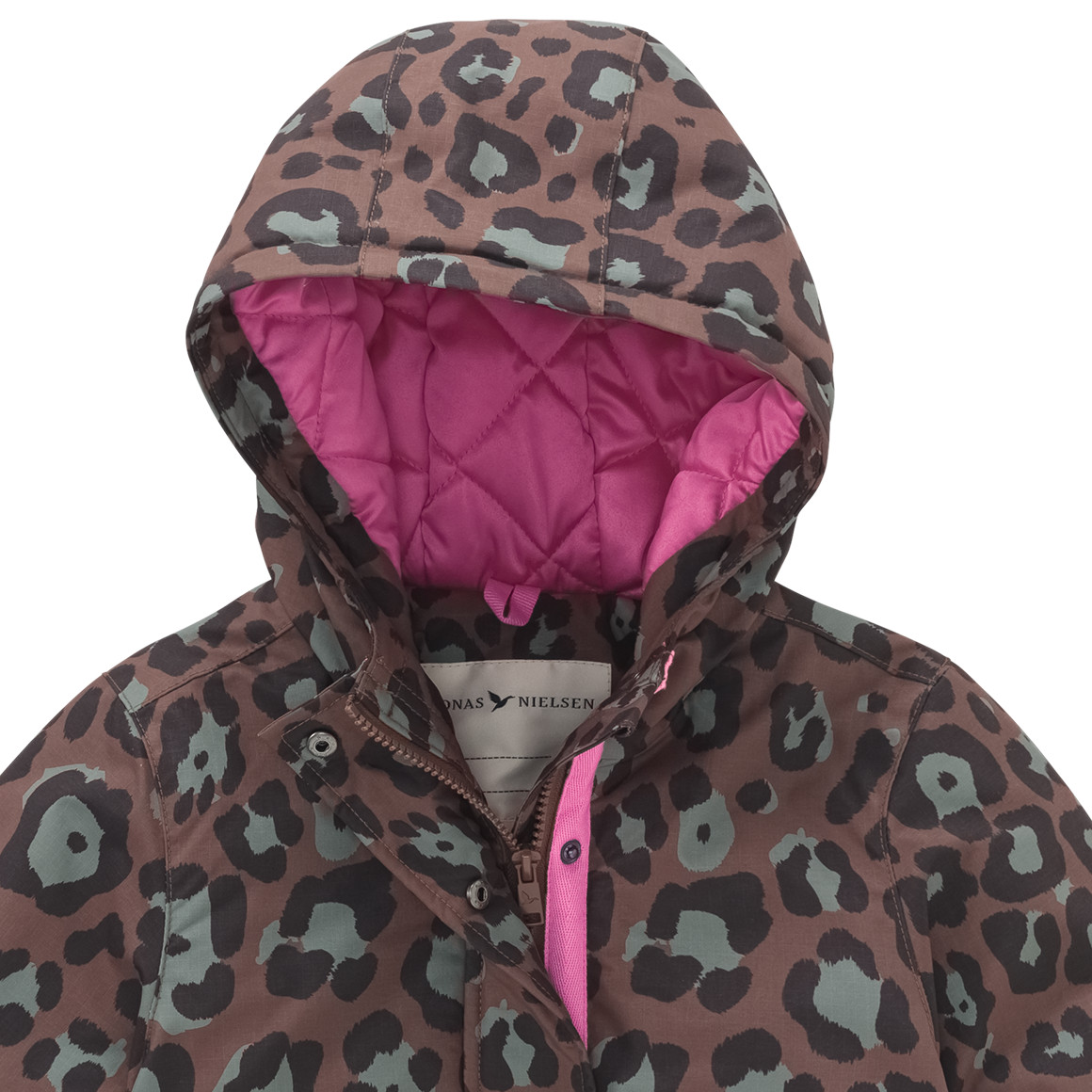 Meisjesjas met luipaardprint