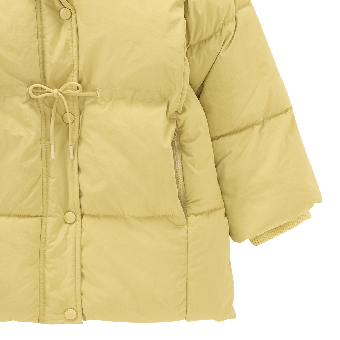 Gewatteerde jas met capuchon voor Meisjes