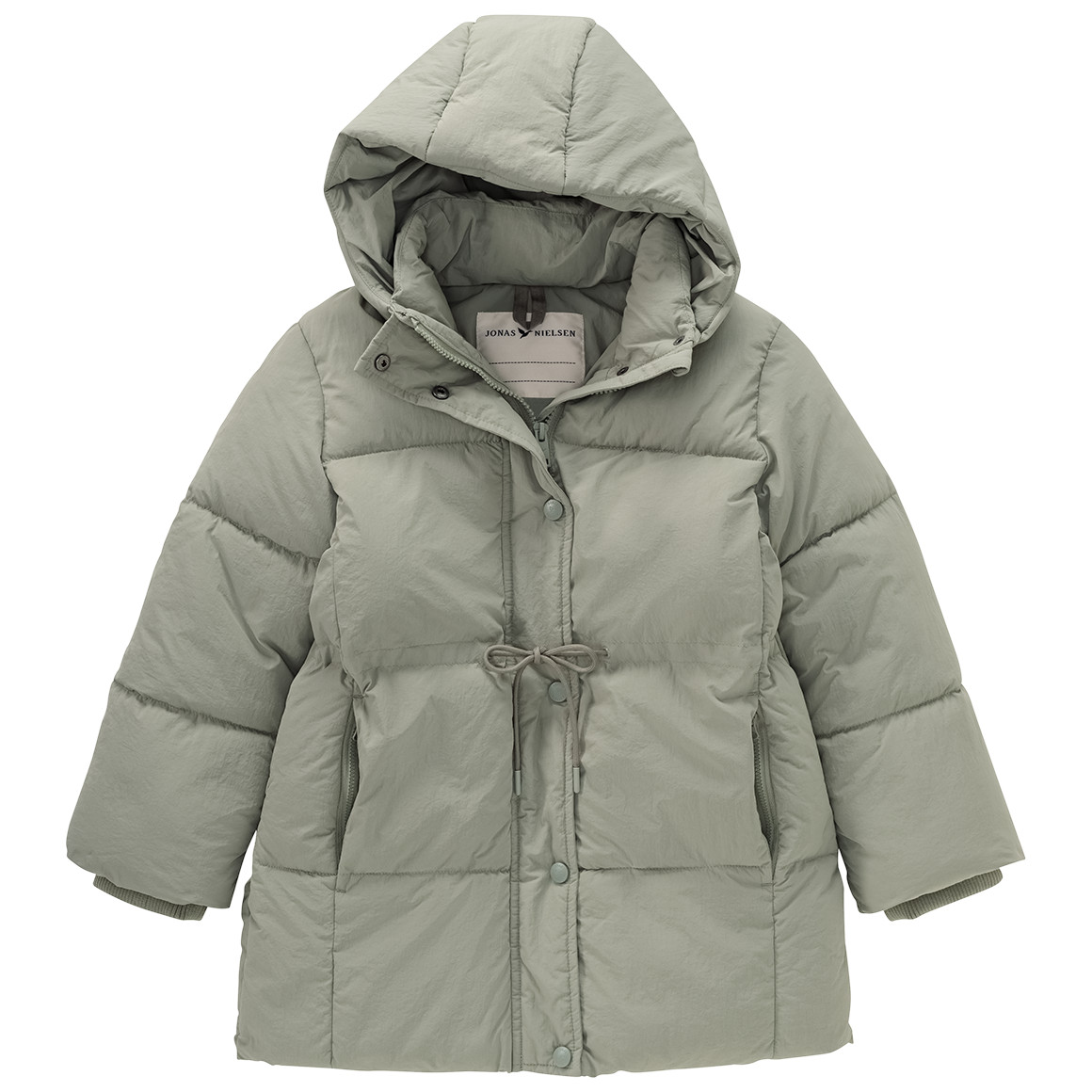 Gewatteerde jas met capuchon voor Meisjes
