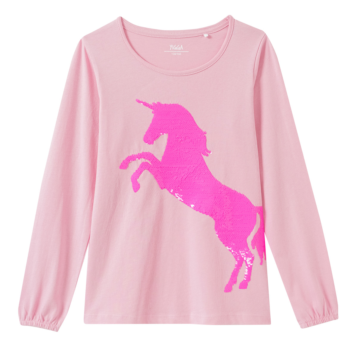 Meisjes longsleeve met omkeerbare pailletten