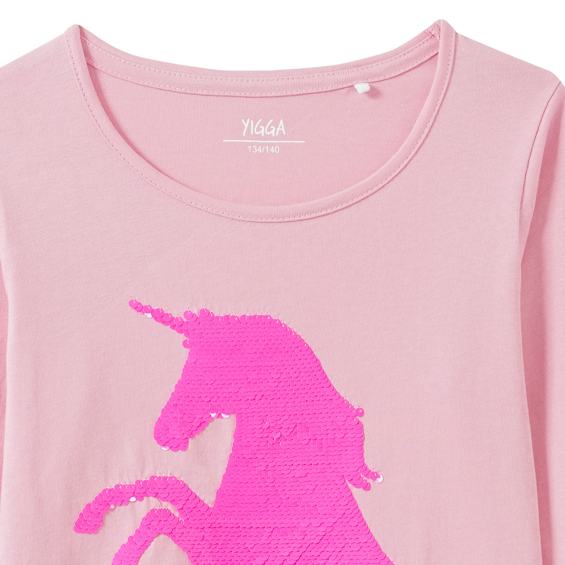 Meisjes longsleeve met omkeerbare pailletten