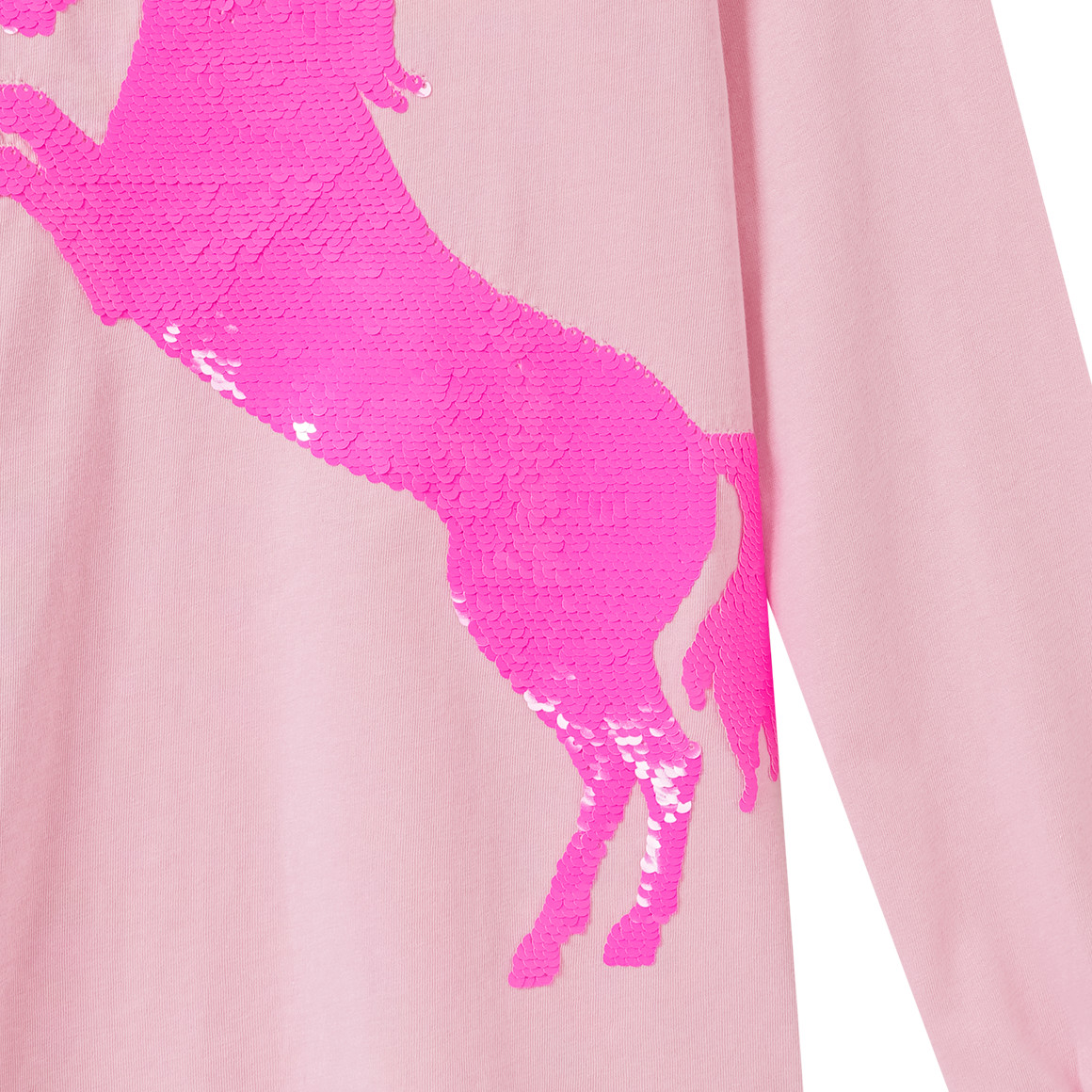 Meisjes longsleeve met omkeerbare pailletten