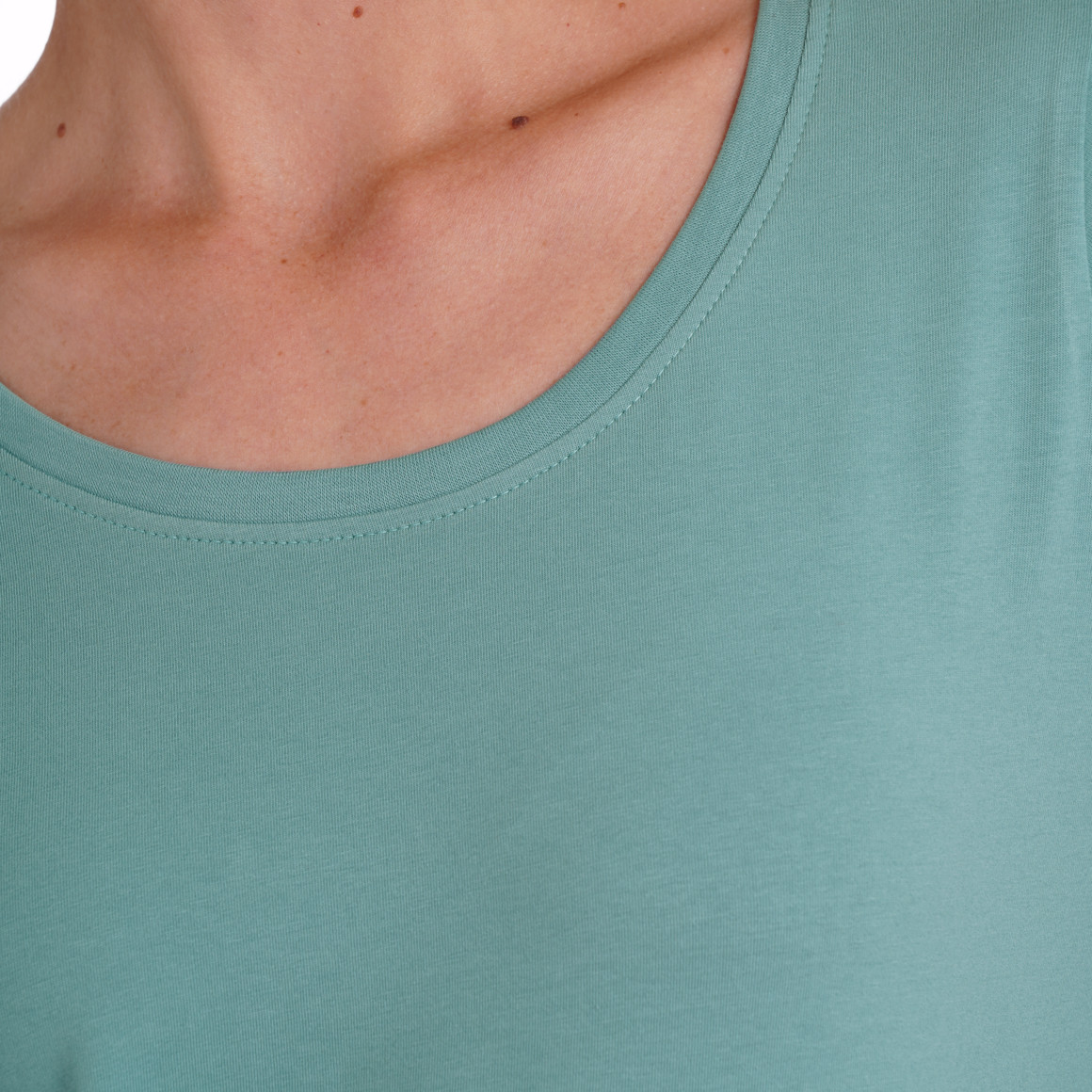 3 damesshirts met lange mouwen in effen kleur