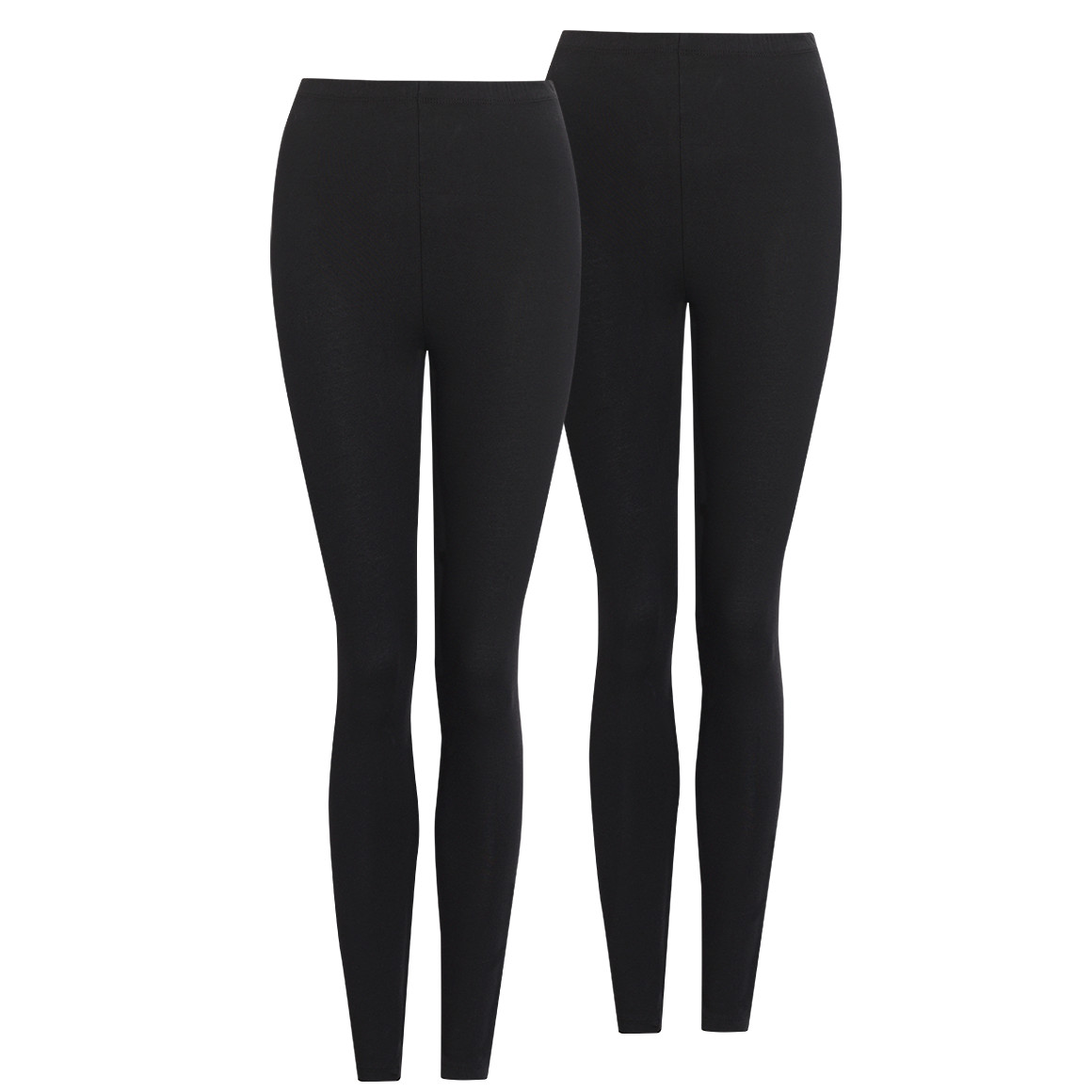 2 dames leggings met biologisch katoen
