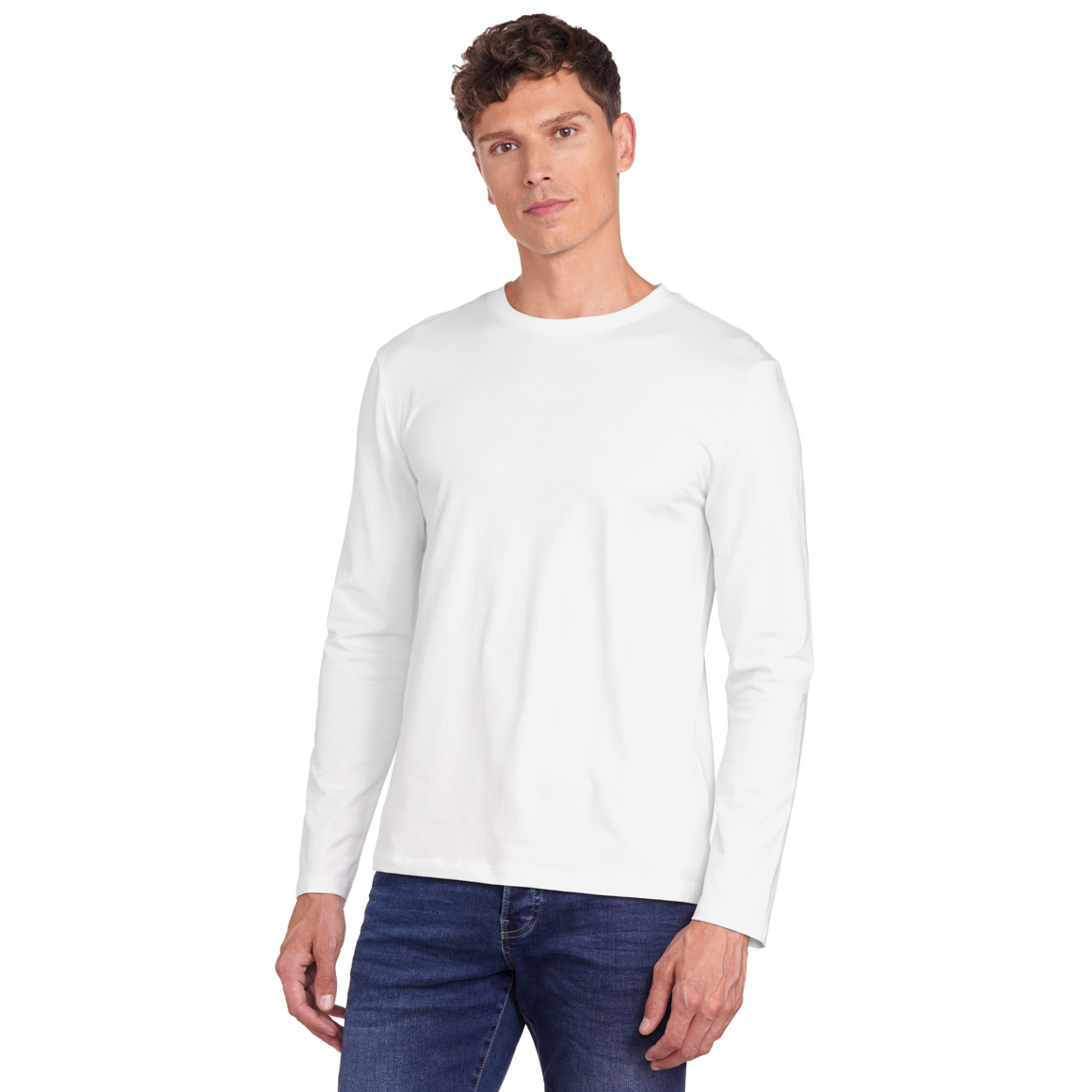 3 Herren Langarmshirts im Basic-Look