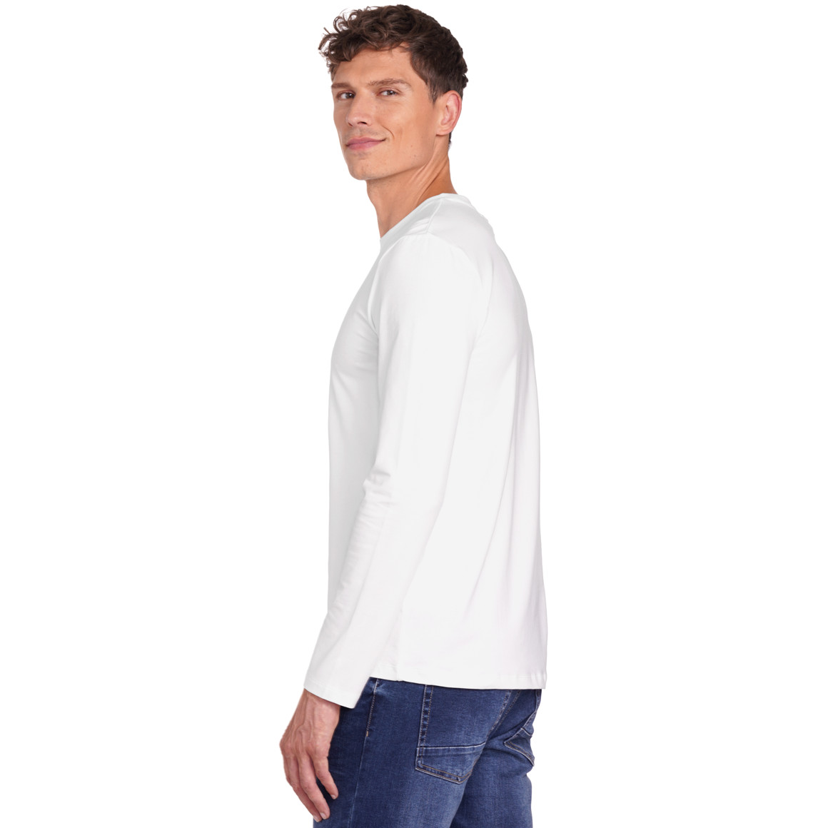 3 Herren Langarmshirts im Basic-Look