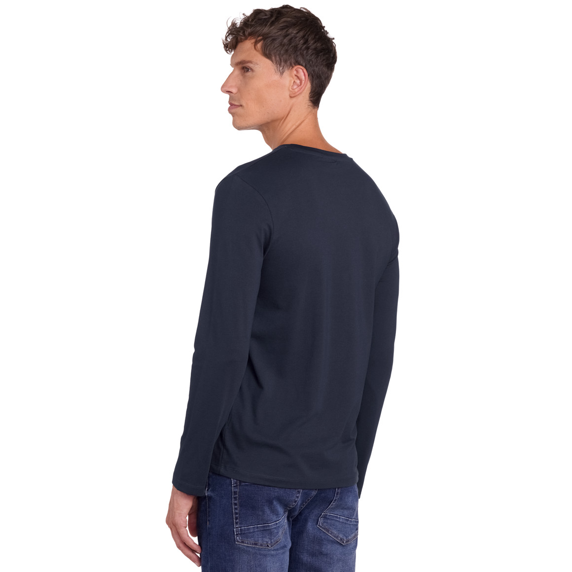 3 Herren Langarmshirts im Basic-Look