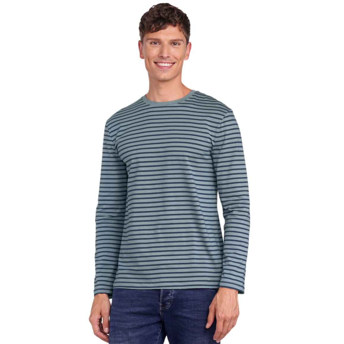 3 Herren Langarmshirts im Basic-Look
