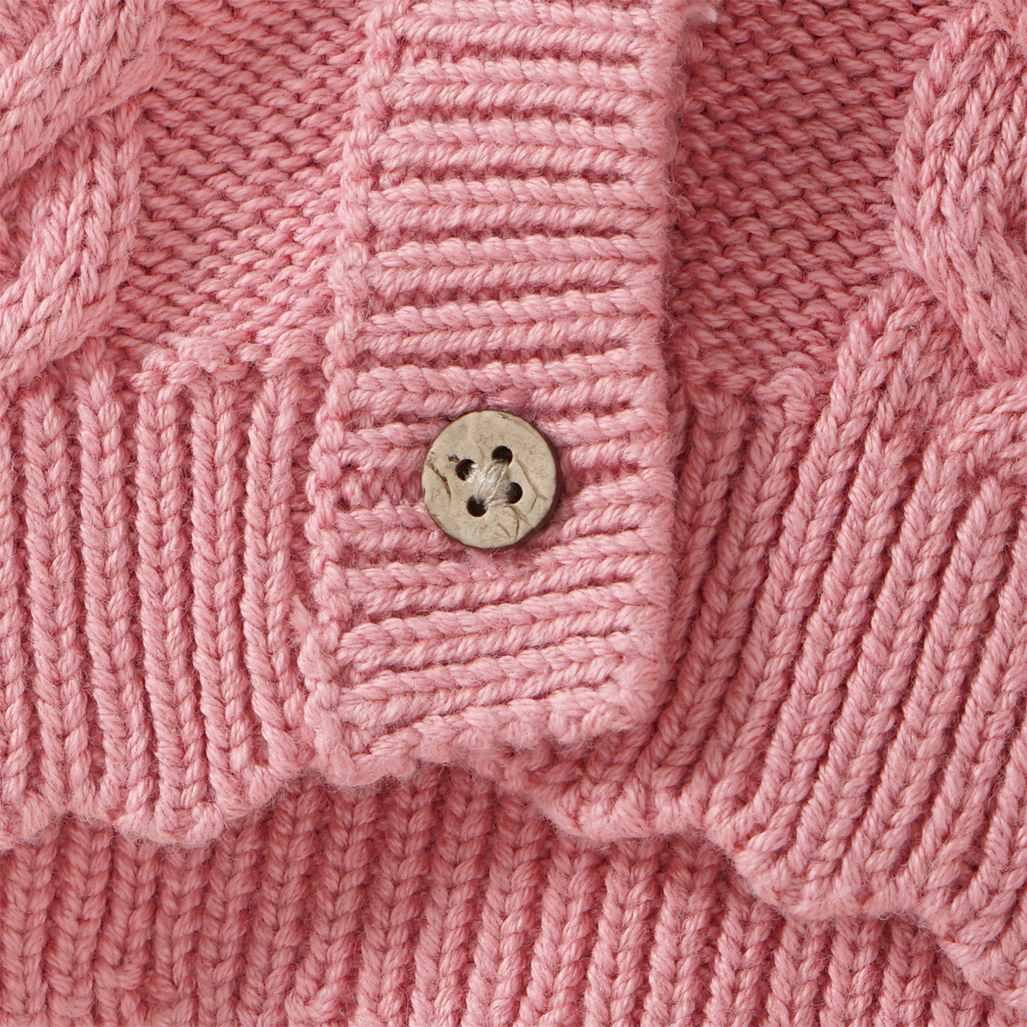 Baby Strickjacke mit Zopfmuster