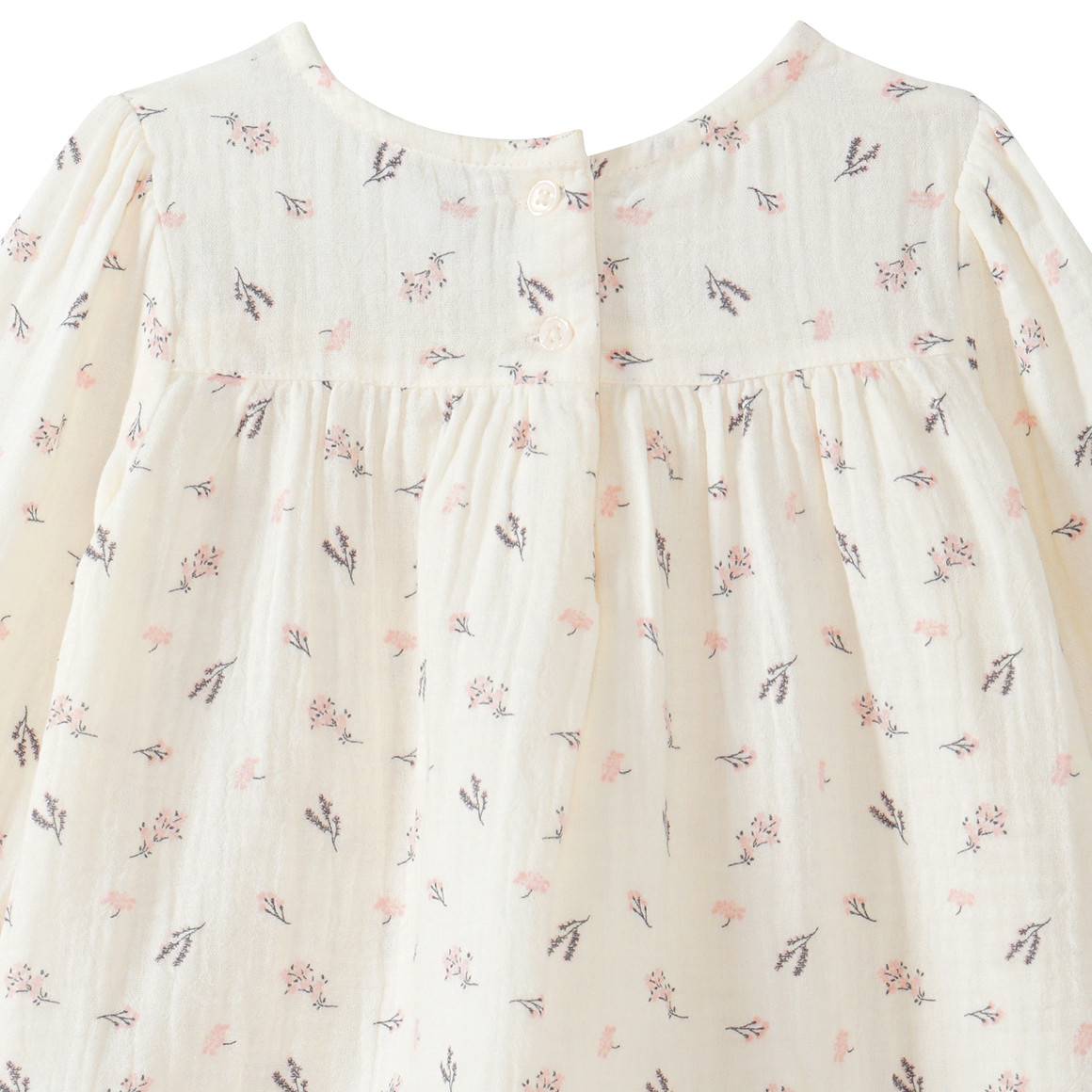 Baby Musselin-Bluse mit Blümchen-Print